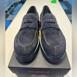 Good Man Brand Black Suede Loafers